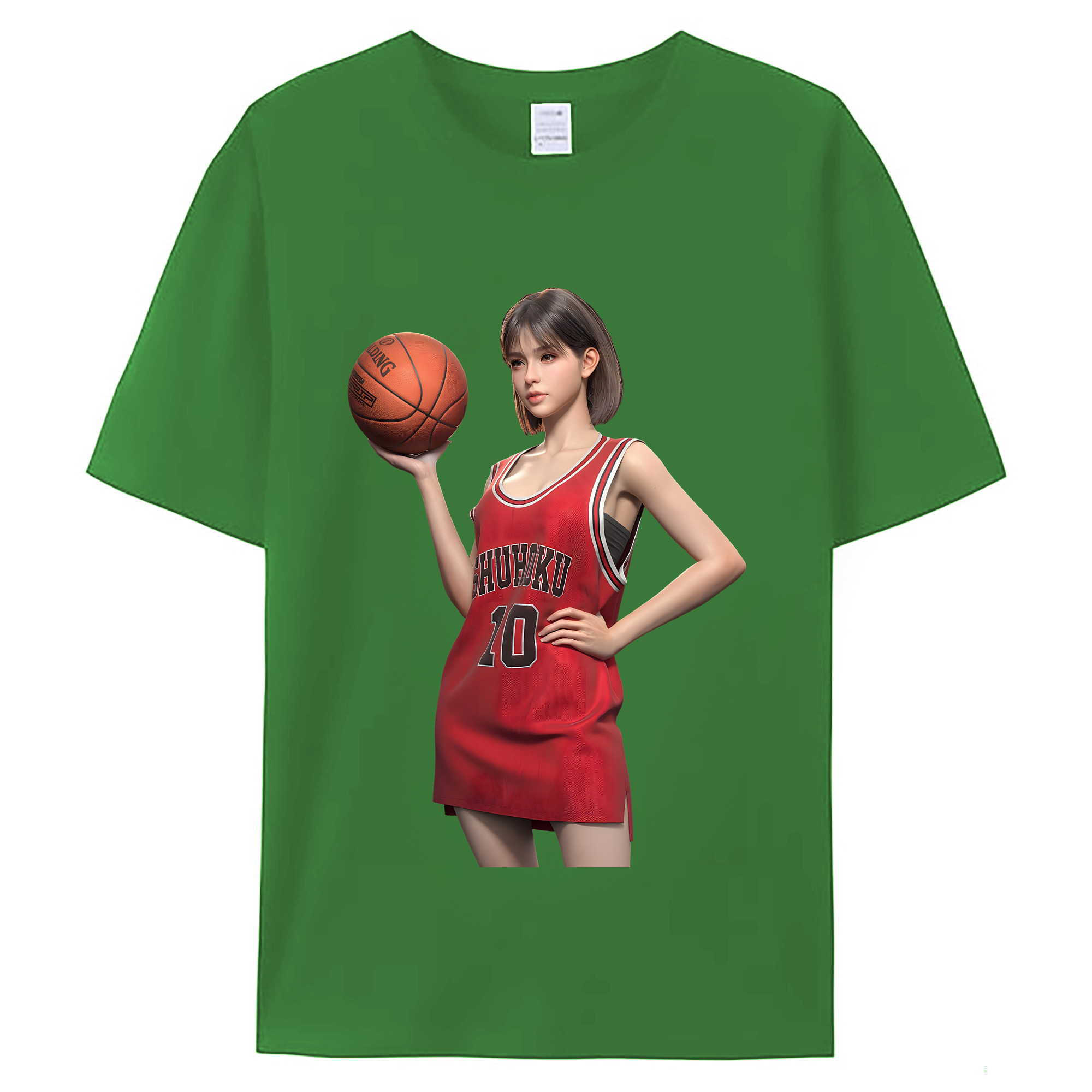 （画像用） SLAM DUNK／スラムダンク レディースカジュアルプリントTシャツ（綿100％）